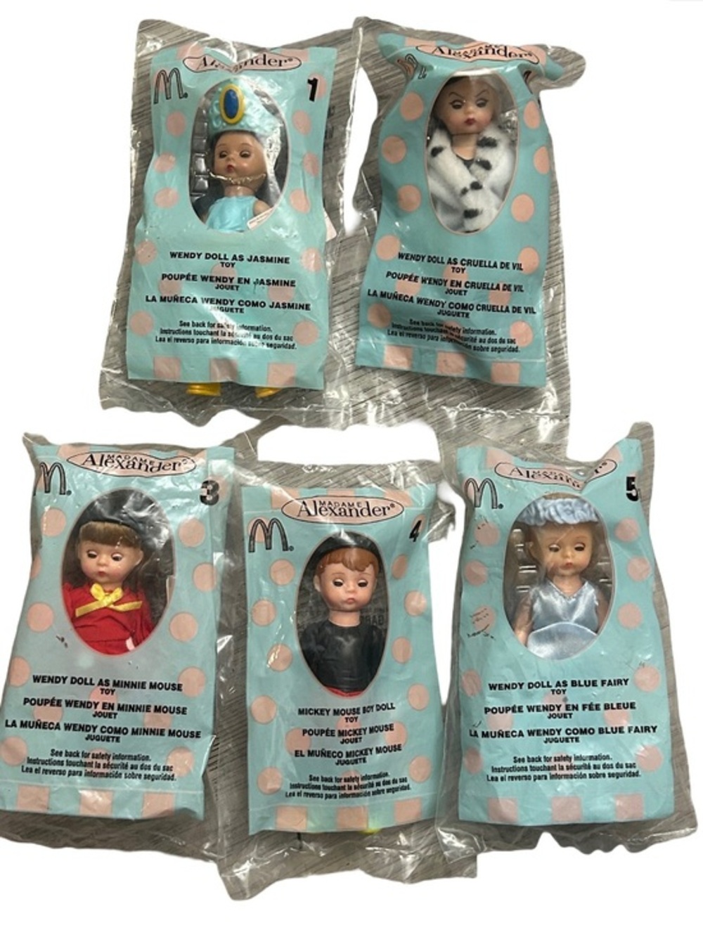 McDonald’s Factory Sealed Madame Alexander 2004 Happy Meal Collectible Dolls